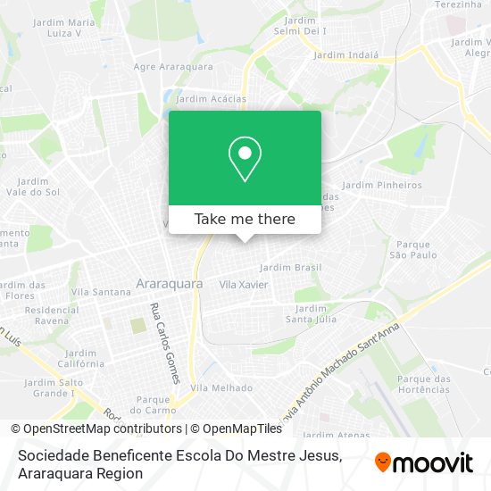 Sociedade Beneficente Escola Do Mestre Jesus map