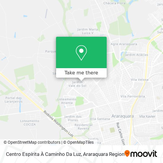 Centro Espírita À Caminho Da Luz map