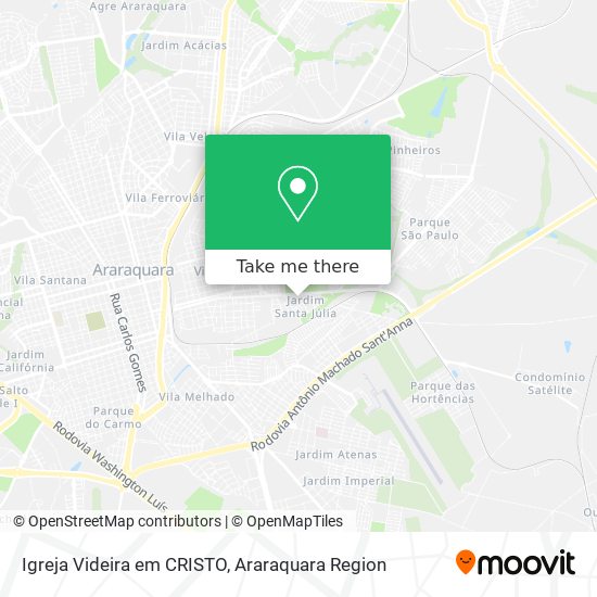 Igreja Videira em CRISTO map