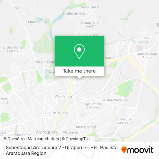 Subestação Araraquara 2 - Uirapuru - CPFL Paulista map