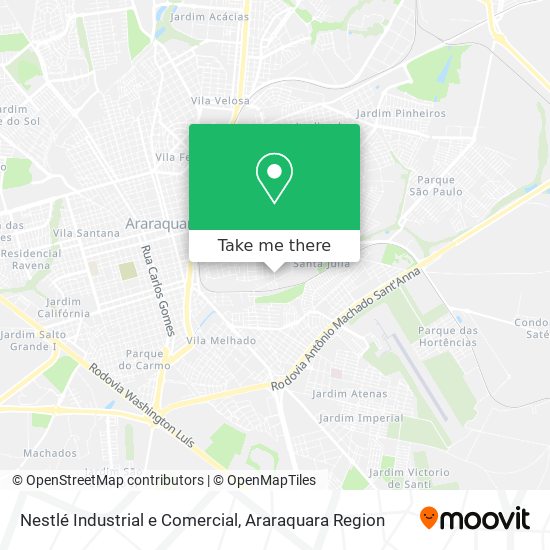 Mapa Nestlé Industrial e Comercial