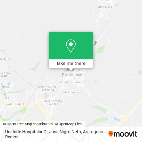 Unidade Hospitalar Dr Jose Nigro Neto map