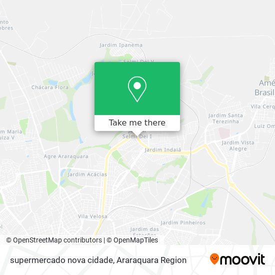 supermercado nova cidade map