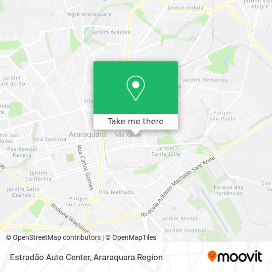 Estradão Auto Center map