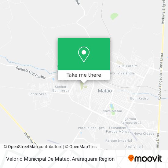 Velorio Municipal De Matao map