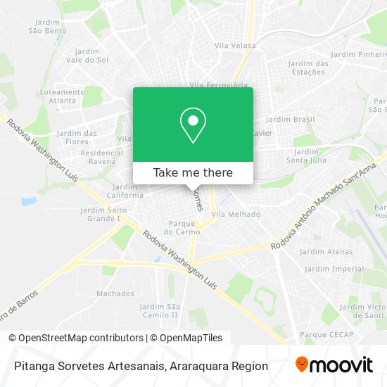Pitanga Sorvetes Artesanais map