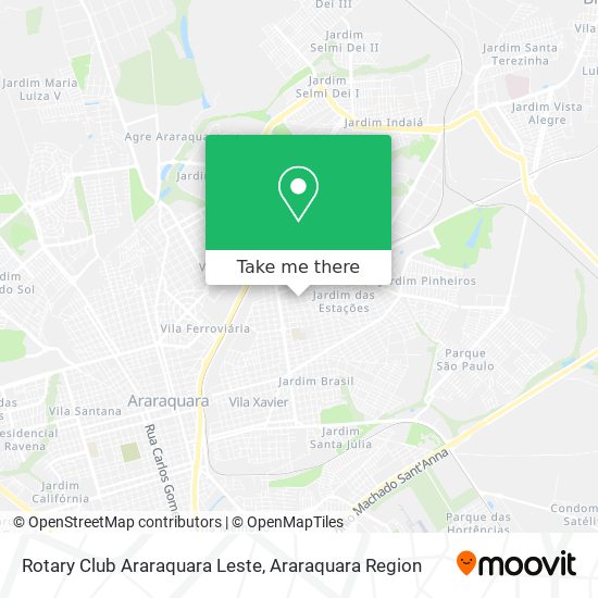 Rotary Club Araraquara Leste map