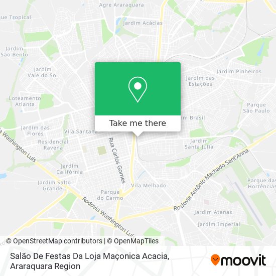 Salão De Festas Da Loja Maçonica Acacia map