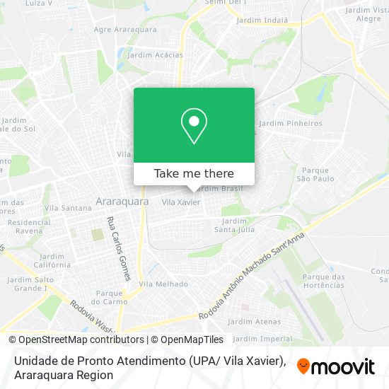 Unidade de Pronto Atendimento (UPA/ Vila Xavier) map