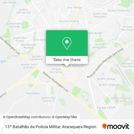13º Batalhão da Polícia Militar map