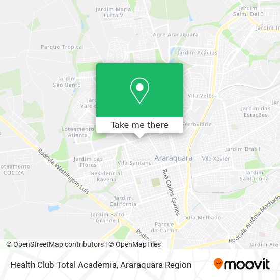 Health Club Total Academia map