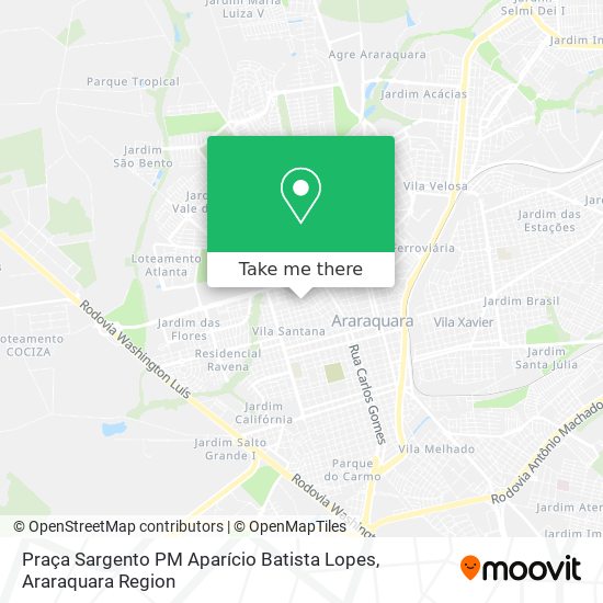 Praça Sargento PM Aparício Batista Lopes map