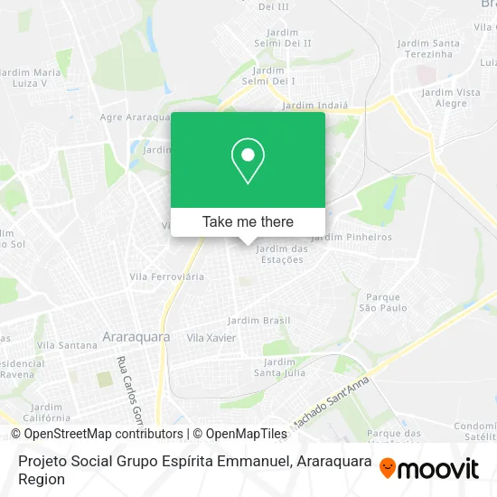 Projeto Social Grupo Espírita Emmanuel map