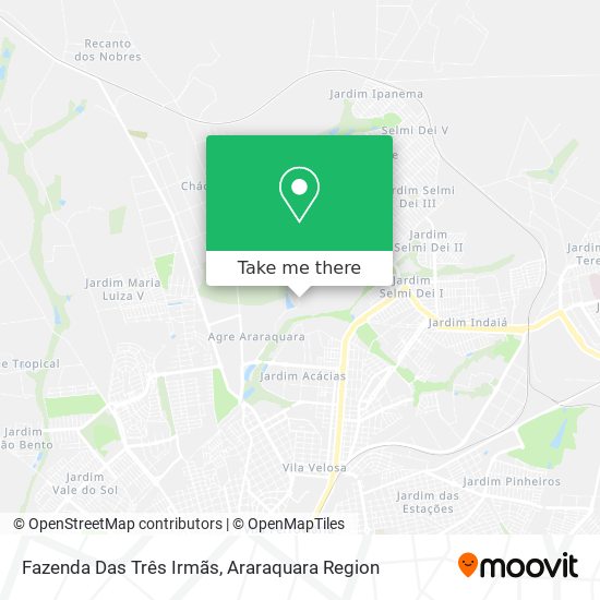 Fazenda Das Três Irmãs map