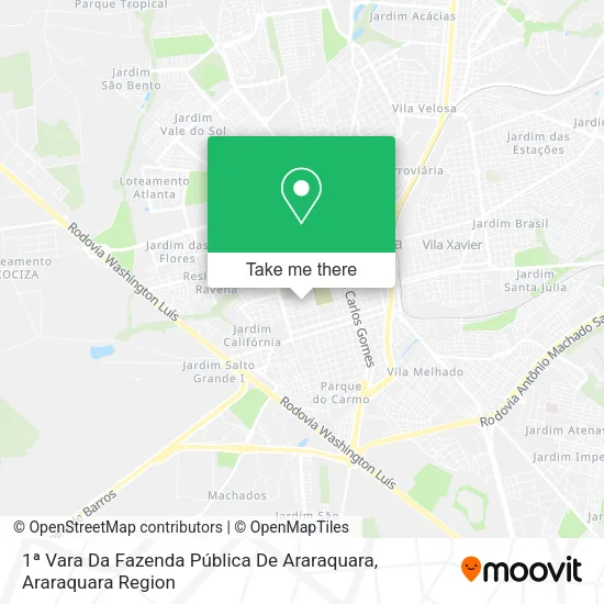 1ª Vara Da Fazenda Pública De Araraquara map