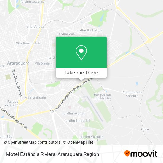 Motel Estância Riviera map