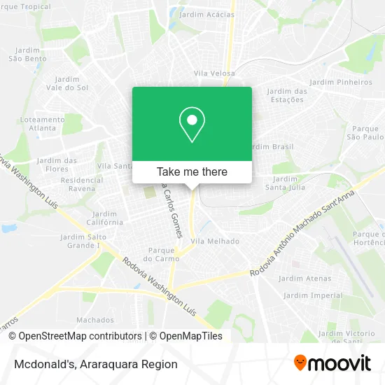 Mcdonald's map