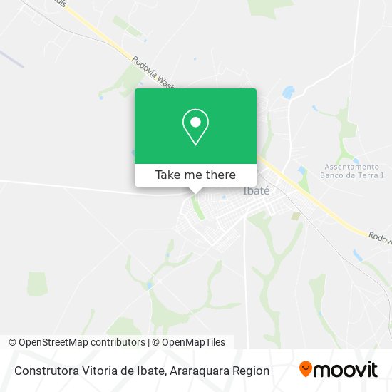 Construtora Vitoria de Ibate map
