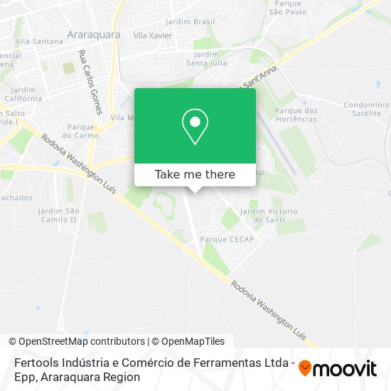 Mapa Fertools Indústria e Comércio de Ferramentas Ltda - Epp