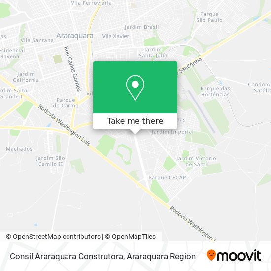 Mapa Consil Araraquara Construtora