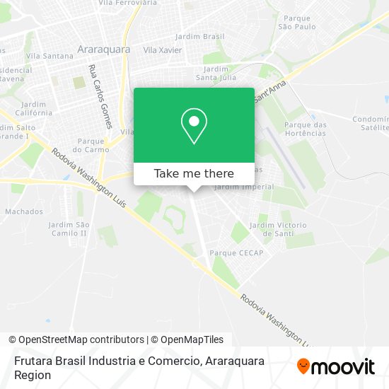 Mapa Frutara Brasil Industria e Comercio