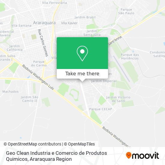 Mapa Geo Clean Industria e Comercio de Produtos Quimicos