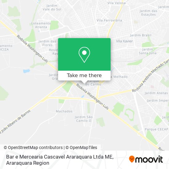 Bar e Mercearia Cascavel Araraquara Ltda ME map