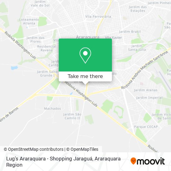 Lug's Araraquara - Shopping Jaraguá map