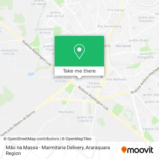 Mão na Massa - Marmitaria Delivery map