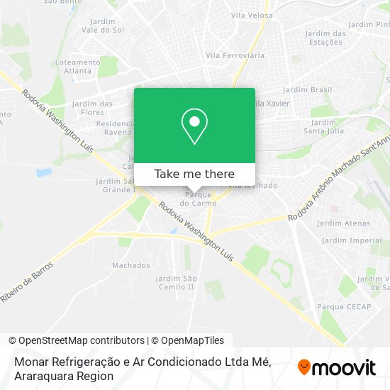 Monar Refrigeração e Ar Condicionado Ltda Mé map