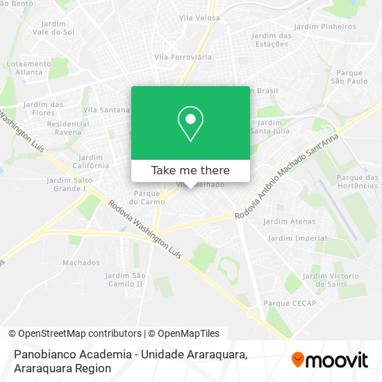 Panobianco Academia - Unidade Araraquara map