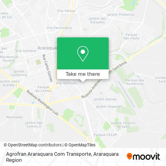 Mapa Agrofran Araraquara Com Transporte