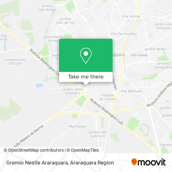 Gremio Nestle Araraquara map