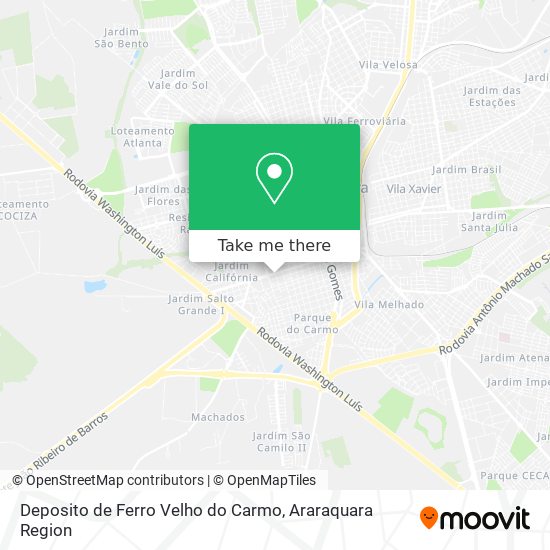 Deposito de Ferro Velho do Carmo map