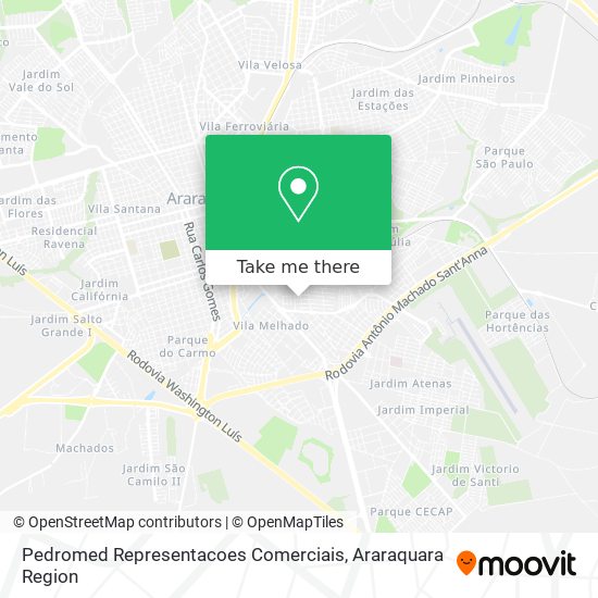 Pedromed Representacoes Comerciais map