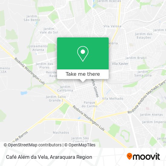 Café Além da Vela map