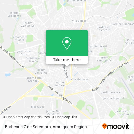 Barbearia 7 de Setembro map