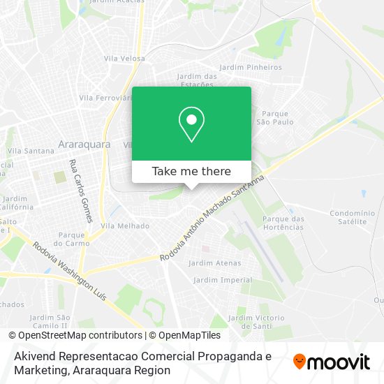 Akivend Representacao Comercial Propaganda e Marketing map