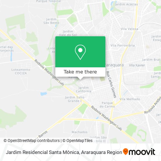 Mapa Jardim Residencial Santa Mônica