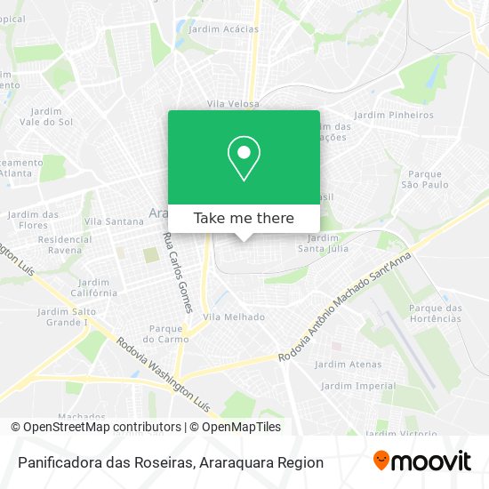 Panificadora das Roseiras map