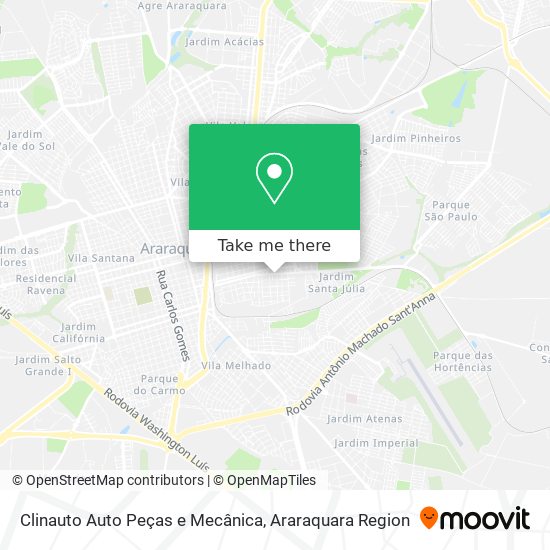 Mapa Clinauto Auto Peças e Mecânica