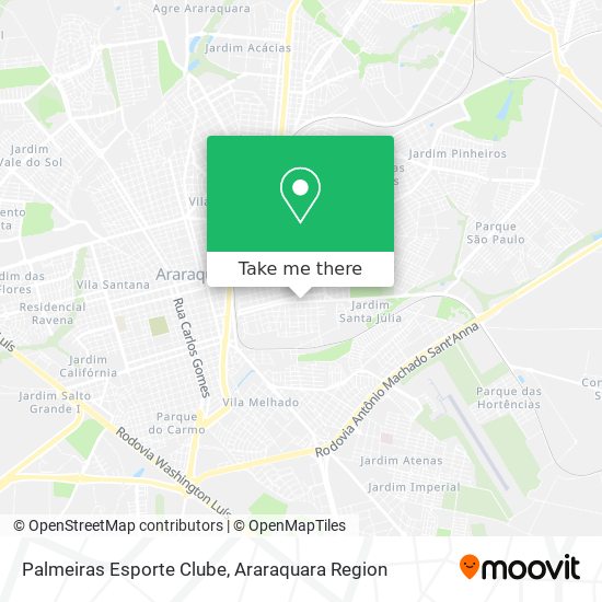 Palmeiras Esporte Clube map