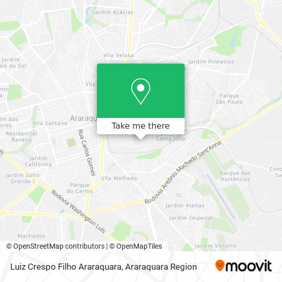 Luiz Crespo Filho Araraquara map