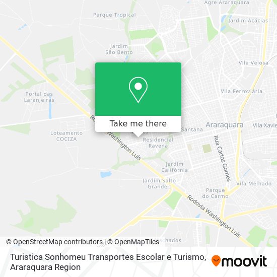 Mapa Turistica Sonhomeu Transportes Escolar e Turismo