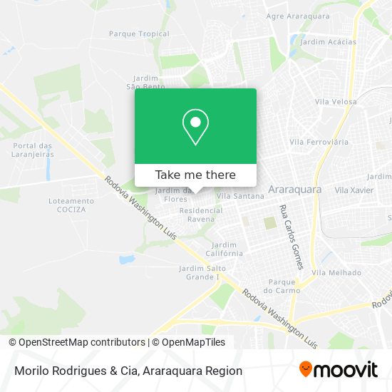 Morilo Rodrigues & Cia map