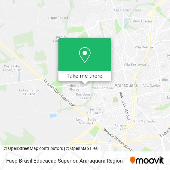 Faep Brasil Educacao Superior map