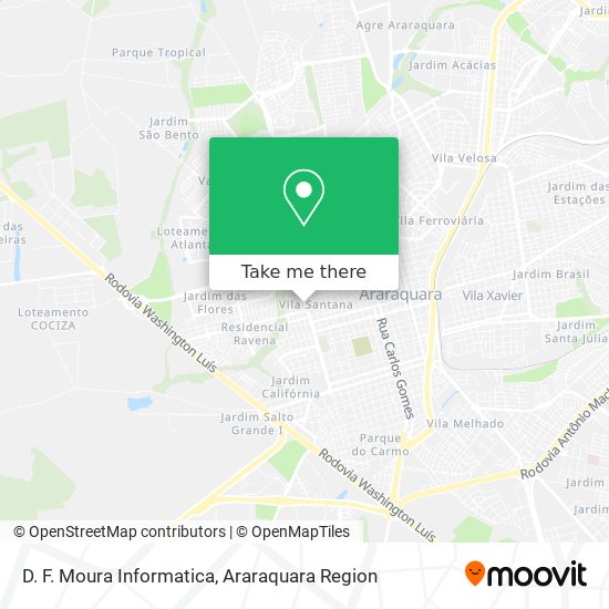D. F. Moura Informatica map
