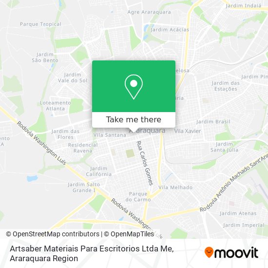 Mapa Artsaber Materiais Para Escritorios Ltda Me