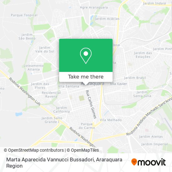 Marta Aparecida Vannucci Bussadori map