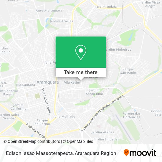 Edison Issao Massoterapeuta map
